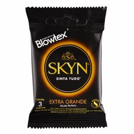 PRESERVATIVO BLOWTEX SKYN EXTRA GRANDE COM 3 UNIDADES