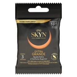 Preservativo Blowtex Skyn Extra Grande Com 3 Unidades