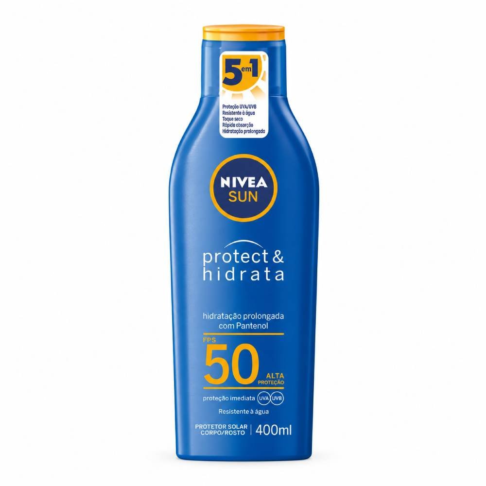 Protetor Solar Nivea Sun Protect Hidrata Fps 50 400ml