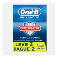 Creme Dental Oral-b Pro-saúde Com Escudo Anti-açúcar Leve 3 Pague 2