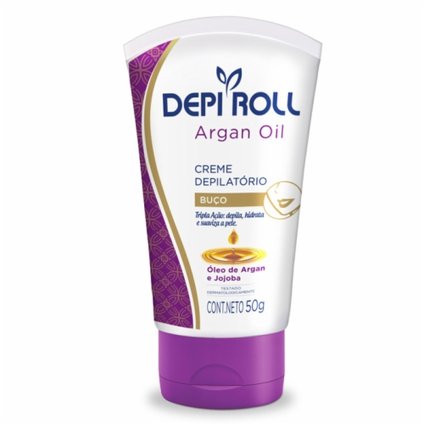 CREME DEPILATÓRIO DEPIROLL ARGAN OIL BUÇO 50G