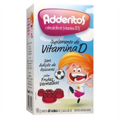 ADDERITOS COM 60 GOMAS