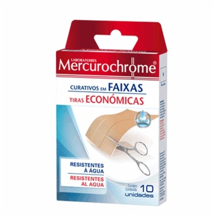 CURATIVO MERCUROCHROME CURATIVO FAIXA 10UNIDADES
