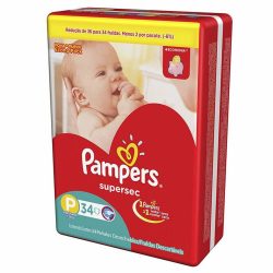 Fralda Pampers Basica P C/34 Econ