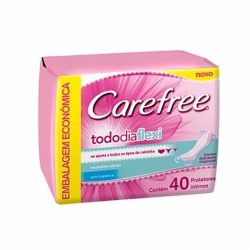 Protetor Diario Carefree Todo Dia Flexi C/40