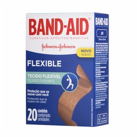 CURATIVOS BAND AID FLEXÍVEL COM 20 UNIDADES