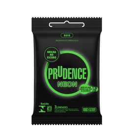 PRESERVATIVO PRUDENCE NEON COM 3 UNIDADES