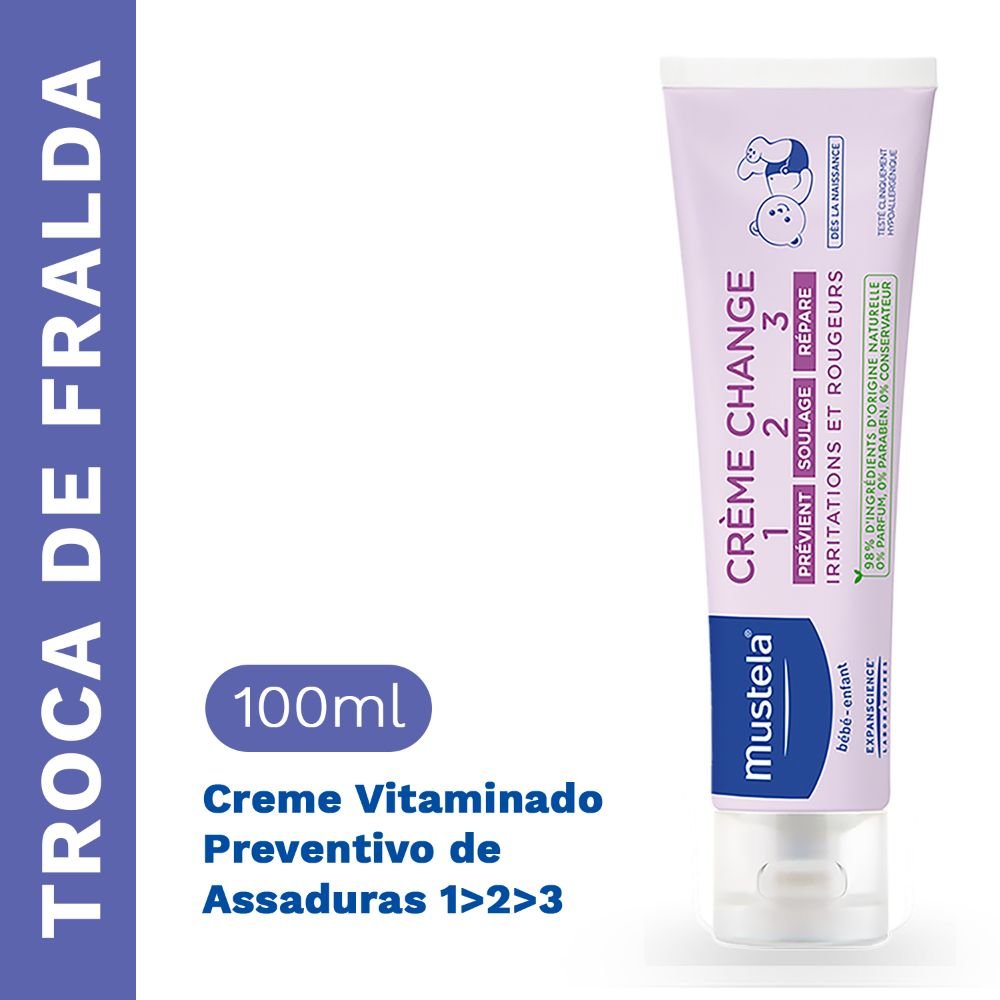 Creme Vitaminado Preventivo Para Assaduras Mustela G Panvel Farm Cias