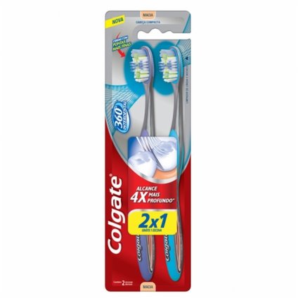 ESCOVA DENTAL COLGATE 360 INTERDENTAL LEVE 2 PAGUE 1