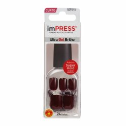 Unhas Postiças Autodesivas Impress Rated R Tamanho Curto