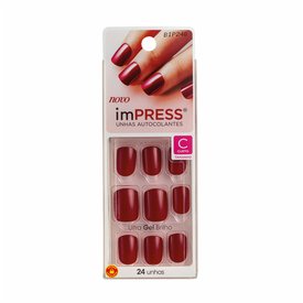 UNHA POSTICA AUTOADESIVA IMPRESS CURTA TWEETHEART