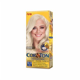 TINTURA PERMANENTE COR E TON 12.11 LOU PLATINADO