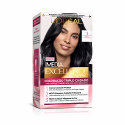 Tintura Permanente Imédia Excellence De L'oréal Paris 1.0 Preto Onix