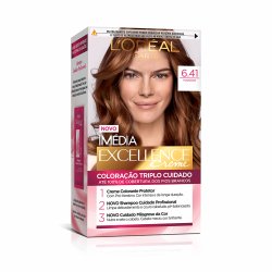 Tintura Permanente Imédia Excellence De L'oréal Paris 6.41 Marrom