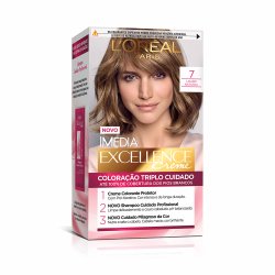 Tintura Permanente Imédia Excellence De L'oréal Paris 7 Louro Natural