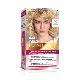 TINTURA PERMANENTE IMÉDIA EXCELLENCE DE L'ORÉAL PARIS 10 LOURO CLARISSIMO