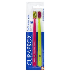 KIT ESCOVA DENTAL CURAPROX ULTRASOFT 5460 ESPECIAL EDITION SORTIDA 2 UNIDADES