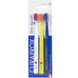 KIT ESCOVA DENTAL CURAPROX ULTRASOFT 5460 SORTIDA - 3 UNIDADES