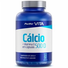 CÁLCIO 500D PANVEL VITA COM 60 CÁPSULAS