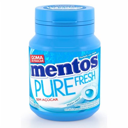 GOMA DE MASCAR MENTOS FRESH MINT GARRAFA 56G