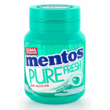 GOMA DE MASCAR MENTOS WINTERGREEN GARRAFA 56G