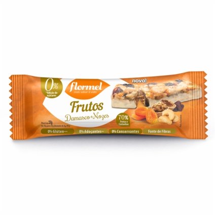 BARRA DAMASCO + NOZES + CHOCOLATE ZERO FLORMEL 27G