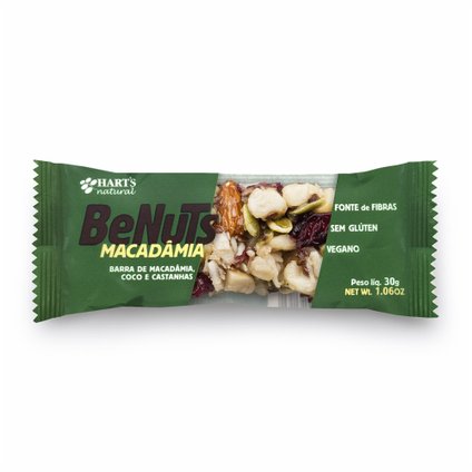 BENUTS BARRA HARTS MACADAMIA 30G