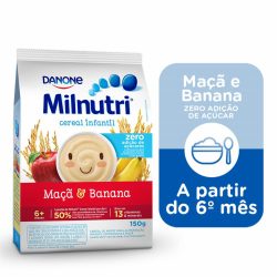 Kit Leve 3 Pague 2 Milnutri Cereal Arroz, Banana E Maça Zero 150g, R$4,99 Cada No Pack