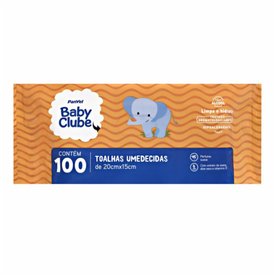 TOALHAS UMEDECIDAS PANVEL BABY CLUBE 100 UNIDADES