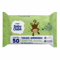 Toalhas Umedecidas Panvel Baby Clube Sensitive 50 Unidades