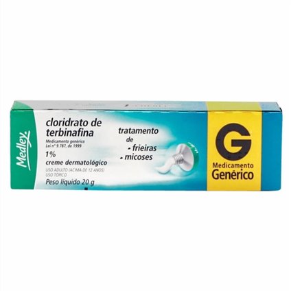 CLORIDRATO TERBINAFINA 1% CREME 20G MEDLEY GENÉRICO P