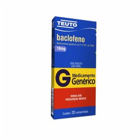 BACLOFENO 10MG 20 COMPRIMIDOS TEUTO GENÉRICO