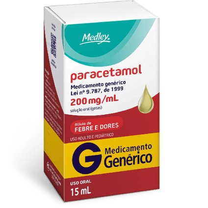 PARACETAMOL 200MG/ML 15ML MEDLEY GENÉRICO G