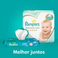 LENÇOS UMEDECIDOS PAMPERS CUIDADO DE BEBÊ 48 UNIDADES