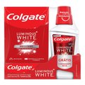 KIT CREME DENTAL COLGATE LUMINOUS WHITE BRILLIANT MINT 3 UNIDADES 70G CADA + ENXAGUANTE BUCAL 250ML