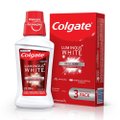 KIT CREME DENTAL CLAREADOR COLGATE LUMINOUS WHITE BRILLIANT MINT 70G + ENXAGUANTE BUCAL 250ML