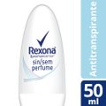 DESODORANTE ROLL ON REXONA SEM PERFUME 50ML
