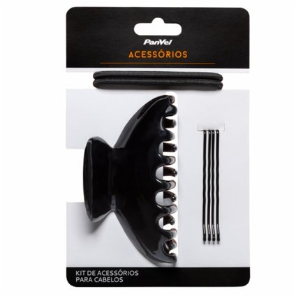 KIT PANVEL ACESSÓRIOS PRENDEDOR + GRAMPOS + ELÁSTICOS