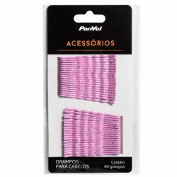 Grampos Panvel Acessórios Rosa Com 40 Unidades