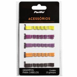 Grampos Coloridos Panvel Acessórios Com 15 Unidades