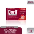 ANALGÉSICO DORIL ENXAQUECA 250MG + 250MG + 65MG 18 COMPRIMIDOS