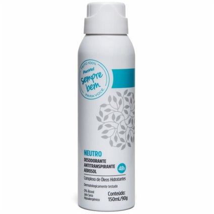 DESODORANTE AEROSOL PANVEL SEMPRE BEM NEUTRO 150ML