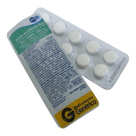 ÁCIDO ACETILSALICÍLICO 500MG 10 COMPRIMIDOS EMS GENÉRICO