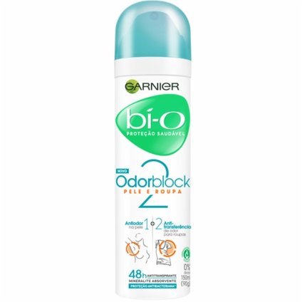 DESODORANTE BI-O ODORBLOCK 2 FEMININO AEROSOL 150ML
