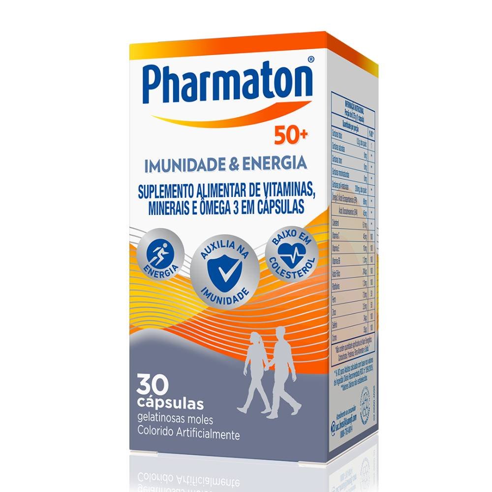 Multivitamínico Pharmaton 50+ 30 Cápsulas PanVel Farmácias