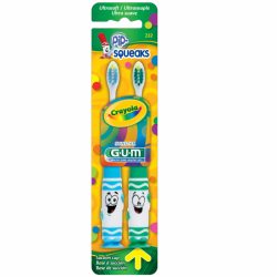 Escova Dental Gum Crayola Pip-squeaks Ultrasoft 2 A 5 Anos
