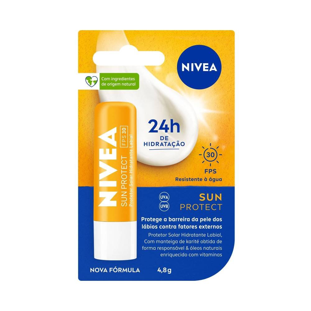 Hidratante Labial Nivea Sun Protect Fps30 4,8g