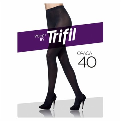 MEIA CALCA TRIFIL FIO 40 PRETA EXG