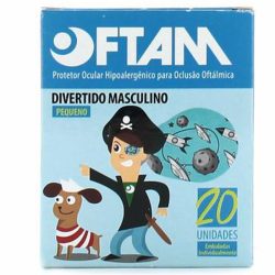 Protetor Ocular Oftálmico Divertido Menino 20 Unidades