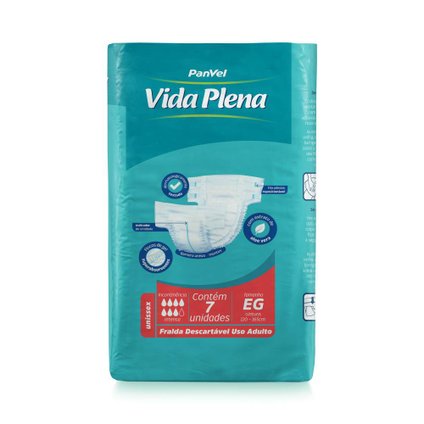 FRALDA ADULTO PANVEL VIDA PLENA XG 7 UNIDADES